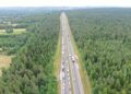 07.07.2025. Skarżysko–Kamienna. Baranowska Góra. Trasa S7. Wypadek, korki / Fot. Jarosław Kubalski - Radio Kielce