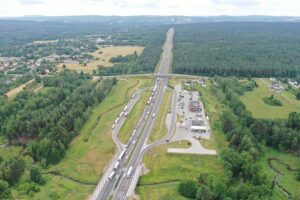 07.07.2025. Skarżysko–Kamienna. Baranowska Góra. Trasa S7. Wypadek, korki / Fot. Jarosław Kubalski - Radio Kielce