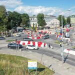 16.07.2025. Kielce. Krakowska Rogatka. Tymczasowe rondo / Fot. Jarosław Kubalski - Radio Kielce