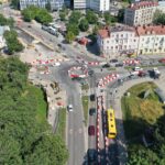 16.07.2025. Kielce. Krakowska Rogatka. Tymczasowe rondo / Fot. Jarosław Kubalski - Radio Kielce