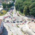 16.07.2025. Kielce. Krakowska Rogatka. Tymczasowe rondo / Fot. Jarosław Kubalski - Radio Kielce