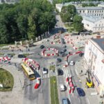 16.07.2025. Kielce. Krakowska Rogatka. Tymczasowe rondo / Fot. Jarosław Kubalski - Radio Kielce