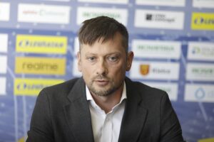 14.07.2025. Kielce. Konferencja prasowa w Hali Legionów. Na zdjęciu: Paweł Papaj, p.o. prezesa KS Iskra Kielce / Fot. Jarosław Kubalski - Radio Kielce
