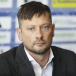 14.07.2025. Kielce. Konferencja prasowa w Hali Legionów. Na zdjęciu: Paweł Papaj, p.o. prezesa KS Iskra Kielce / Fot. Jarosław Kubalski - Radio Kielce