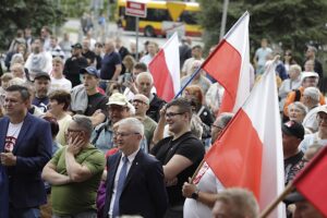 Kielczanie protestowali przeciwko wpuszczaniu imigrantów do Polski