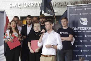 19.07.2025. Kielce. Protest pod hasłem „Stop imigracji” / Fot. Jarosław Kubalski - Radio Kielce