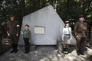 20.07.2025. Wełecz. Uroczystości upamiętniające zbiorową egzekucję na żołnierzach Armii Krajowej i Batalionów Chłopskich / Fot. Jarosław Kubalski - Radio Kielce