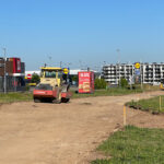 3.07.2025. Kielce. Al. Szajnowicza-Iwanowa. Budowa drogi dla rowerzystów i pieszych / Fot. Wiktor Taszłow - Radio Kielce