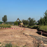 3.07.2025. Kielce. Al. Szajnowicza-Iwanowa. Budowa drogi dla rowerzystów i pieszych / Fot. Wiktor Taszłow - Radio Kielce