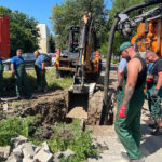 03.07.2025. Kielce. Ulica Orkana. Awaria wodociągu / Fot. Wiktor Taszłow - Radio Kielce