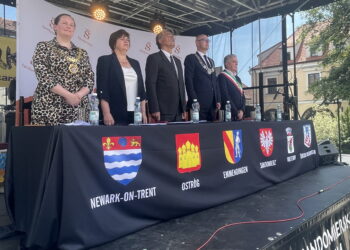 06.07.2025. Sandomierz. Odnowione aktu partnerstwa. / Fot. Grażyna Szlęzak - Radio Kielce