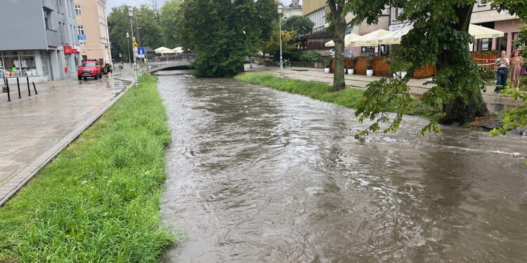 Oberwanie chmury i błyskawiczna powódź. Kielce pod wodą