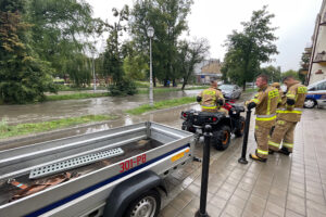 27.07.2025. Kielce. Silnica po ulewie / Fot. Wiktor Taszłow - Radio Kielce