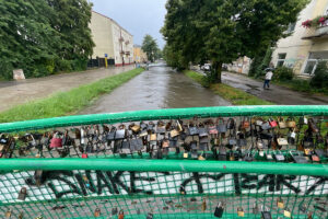 27.07.2025. Kielce. Silnica po ulewie / Fot. Wiktor Taszłow - Radio Kielce