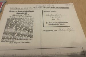 List więźniarki obozu w Ravensbruck odnaleziony w zbiorach księdza Walentego Ślusarczyka / Fot. Anna Głąb - Radio Kielce