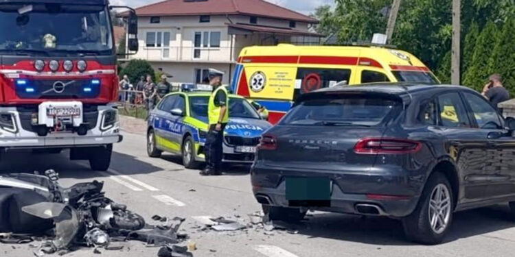 14.07.2025. Iwaniska. Wypadek / Fot. KPP w Opatowie