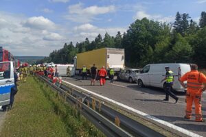 07.07.2025. Skarżysko-Kamienna. Wypadek / Fot. KP PSP Skarżysko-Kamienna