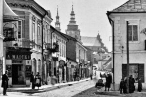 Kielce. Ulica Duża. 1885 r. / źródło: fotopolska.eu