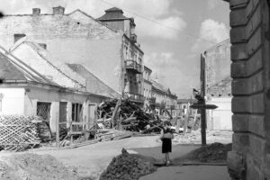 Kielce. Ulica Duża. 1957 r. / źródło: fotopolska.eu