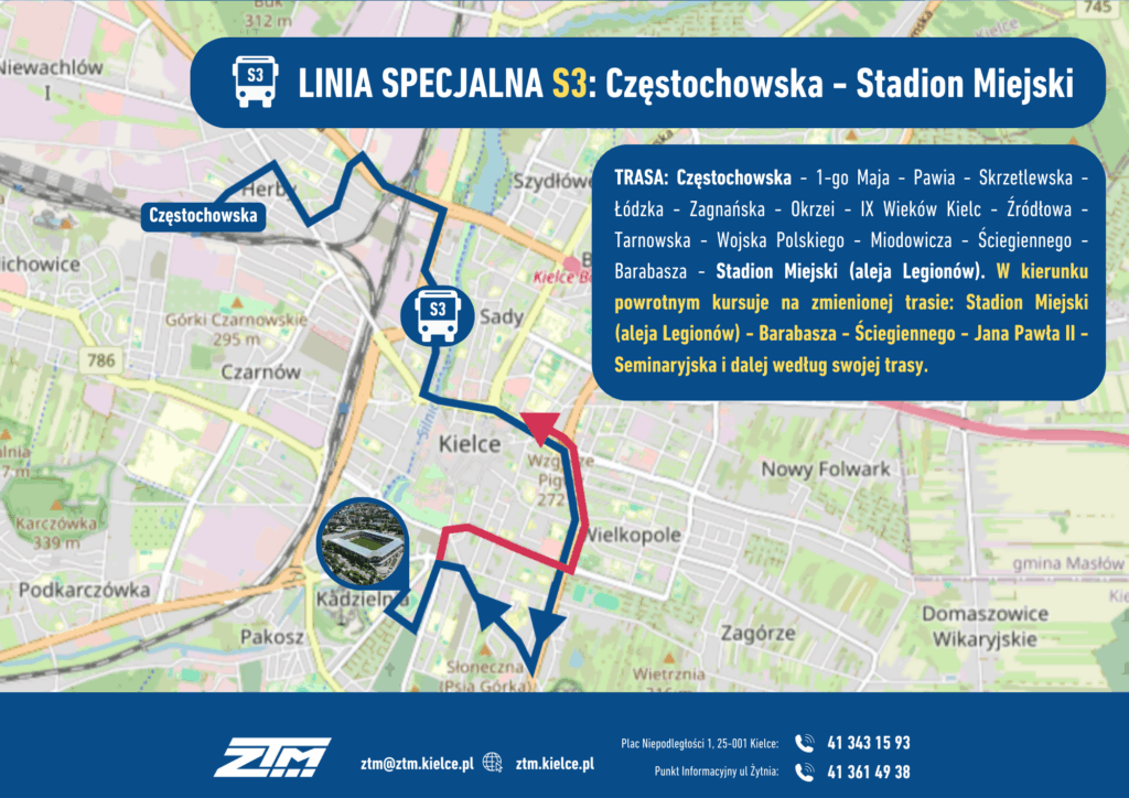 Specjalne linie autobusowe na mecz Korona Kielce – Legia Warszawa - Radio Kielce Specjalne linie autobusowe na mecz Korona Kielce – Legia Warszawa - Radio Kielce
