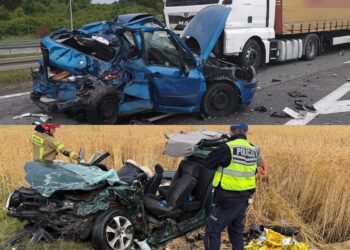 Niespokojny poranek na świętokrzyskich drogach