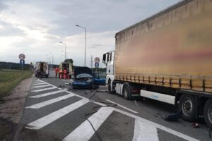 04.07.2025. Chęciny. Wypadek / Fot. Straż Pożarna