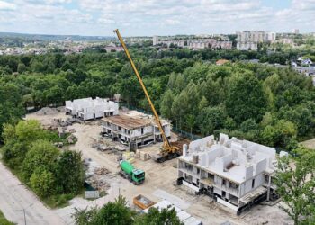 Starachowice. Budowa bloków komunalnych przy ul. Polnej / Fot. UM Starachowice