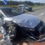 21.07.2025. Kielce. Wypadek ul. Krakowska / Fot. Dionizy Krawczyński - Radio Kielce