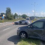 21.07.2025. Kielce. Wypadek ul. Krakowska / Fot. Dionizy Krawczyński - Radio Kielce
