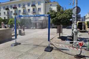 Kielce. Kurtyna wodna / Fot. Wodociągi Kieleckie