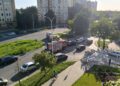 11.08.2025. Kielce. Ul. Sandomierska. Wypadek / Fot. KM PSP Kielce