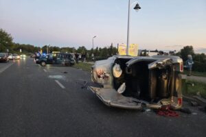 24.08.2025. Staszów. Wypadek / Fot. KP PSP Staszów