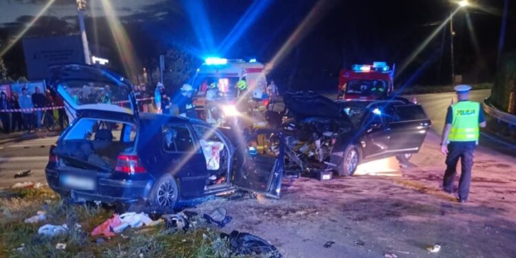 24.08.2025. Jaworznia. Wypadek / Fot. Na Drodze Świętokrzyskie - Facebook