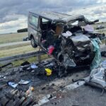 25.08.2025. Mierzawa w powiecie jędrzejowskim. S7. Wypadek / Fot. PSP Jędrzejów
