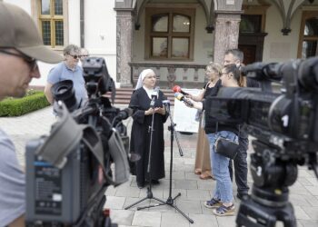 04.08.2025. Kielce. Konferencja dot. Świętokrzyskich Dni Muzyki Dawnej / Fot. Jarosław Kubalski - Radio Kielce