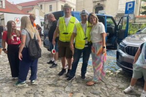 04.08.2025. Sandomierz. Pielgrzymka na Jasną Górę / Fot. Grażyna Szlęzak - Radio Kielce