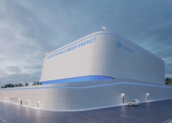 Wizualizacja małej elektrowni jądrowej BWRX-300 / źródło: Orlen