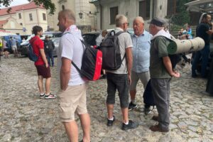 04.08.2025. Sandomierz. Pielgrzymka na Jasną Górę / Fot. Grażyna Szlęzak - Radio Kielce