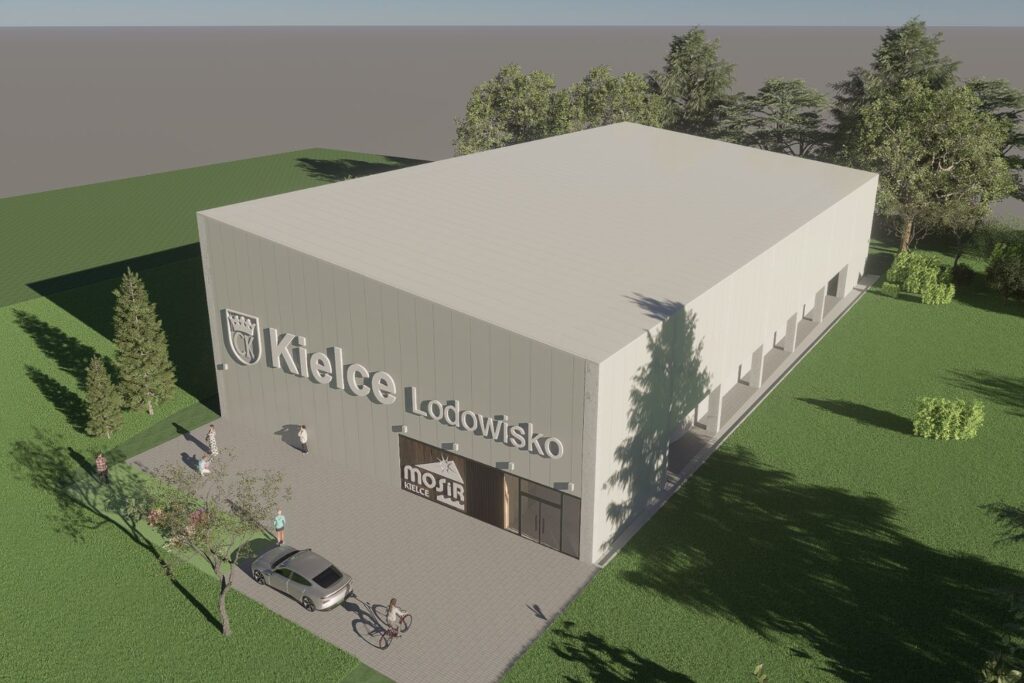 Radni pytają o los lodowiska. Czy będą zmiany? - Radio Kielce Wizualizacja hali przy ul. Szczecińskiej w Kielcach / Źródło: Urząd Miasta Kielce