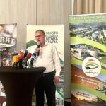 11.08.2025. Kielce. Hotel Binkowski. Konferencja prasowa zapowiadająca 57. Dymarki Świętokrzyskie w Nowej Słupi / Fot. Dorota Klusek - Radio Kielce