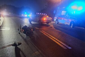 24.08.2025. Droga krajowa nr 74. Szewce w powiecie sandomierskim. Wypadek / Fot. policja