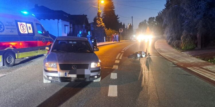 24.08.2025. Droga krajowa nr 74. Szewce w powiecie sandomierskim. Wypadek / Fot. policja