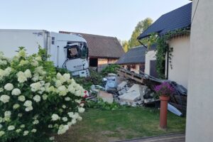 11.08.2025. Młynek. Wypadek / źródło: PSP Starachowice