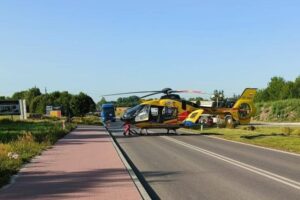 13.08.2025. Gowarczów. Wypadek / źródło: policja