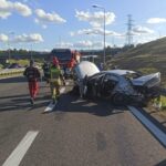 24.08.2025. Suchedniów. Wypadek / Fot. PSP Skarżysko-Kamienna