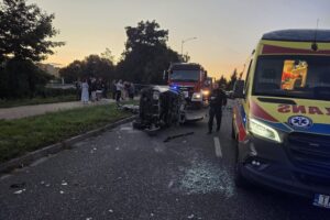 24.08.2025. Staszów. Wypadek / Fot. KP PSP Staszów