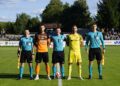 24.08.2025. Derbowy mecz 4. kolejki Betclic 3. Ligi: Naprzód Jędrzejów - KSZO 1929 Ostrowiec Świętokrzyski / Fot. Adrian Karwat – Radio Kielce