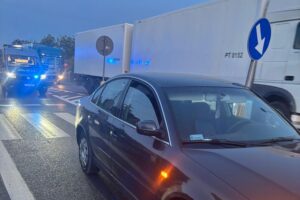 26.08.2025. Radlin. Droga krajowa nr 74. Wypadek / Fot. policja