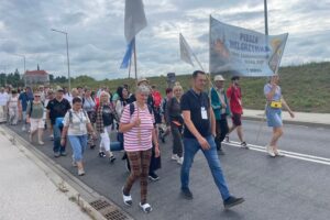 04.08.2025. Sandomierz. Pielgrzymka na Jasną Górę / Fot. Grażyna Szlęzak - Radio Kielce