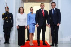 06.08.2025. Warszawa Uroczyste zaprzysiężenie prezydenta RP Karola Nawrockiego przed Zgromadzeniem Narodowym / Fot. PAP/Rafał Guz
